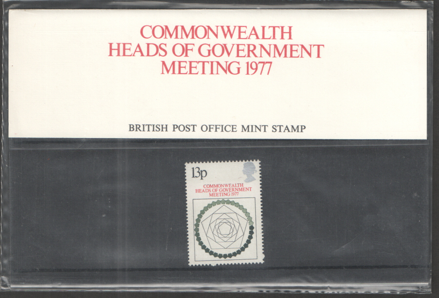 (image for) 1977 Commonwealth Heads Royal Mail Presentation Pack 95